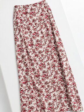Floral Print Skirt